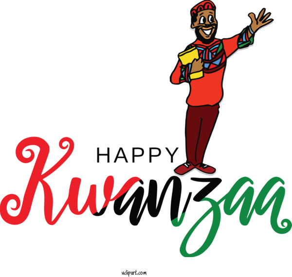 Free Holidays Human Cartoon Logo For Kwanzaa Clipart Transparent Background