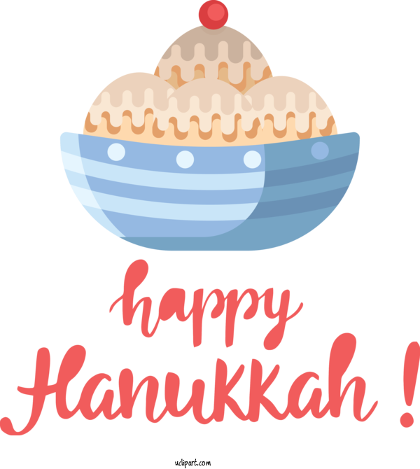 Free Holidays Logo Whipped Cream Cream For Hanukkah Clipart Transparent Background