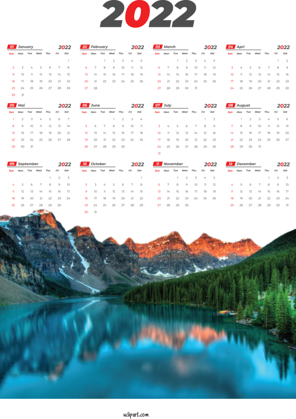 Free Life Banff Water Resources National Park For Yearly Calendar Clipart Transparent Background