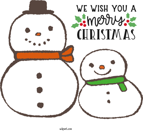 Free Holidays Drawing Cartoon Winter For Christmas Clipart Transparent Background