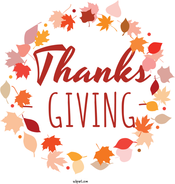 Free Holidays Floral Design Leaf Logo For Thanksgiving Clipart Transparent Background