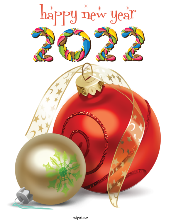 Free Holidays Christmas Day Bauble Christmas Decoration For New Year 2022 Clipart Transparent Background