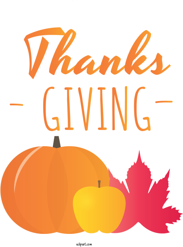 Free Holidays Leaf Pumpkin Logo For Thanksgiving Clipart Transparent Background