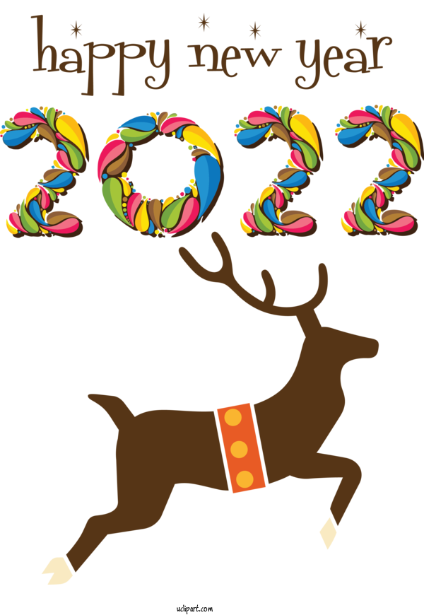Free Holidays Design Human Horse For New Year 2022 Clipart Transparent Background