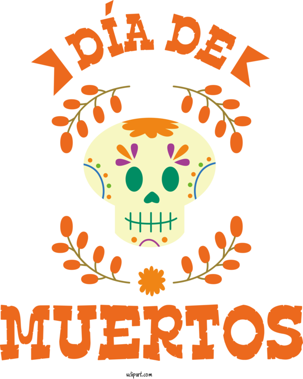 Free Holidays Day Of The Dead Calavera Jack O' Lantern For Day Of The Dead Clipart Transparent Background