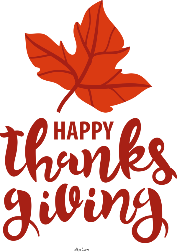 Free Holidays Flower Text Petal For Thanksgiving Clipart Transparent Background
