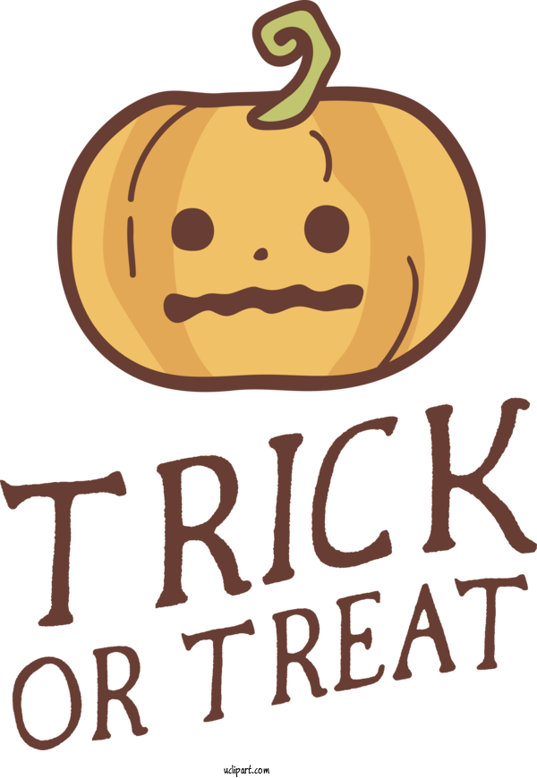 Free Holidays Cartoon Pumpkin Line For Halloween Clipart Transparent Background