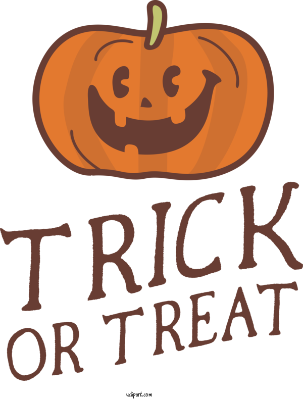 Free Holidays Jack O' Lantern Cartoon Logo For Halloween Clipart Transparent Background