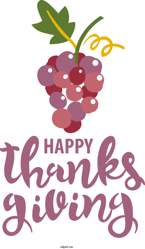 Free Holidays Floral Design Flower Grape For Thanksgiving Clipart Transparent Background
