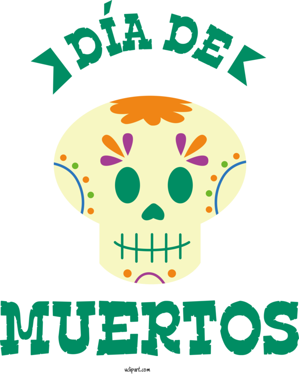 Free Holidays Human Logo Leaf For Day Of The Dead Clipart Transparent Background
