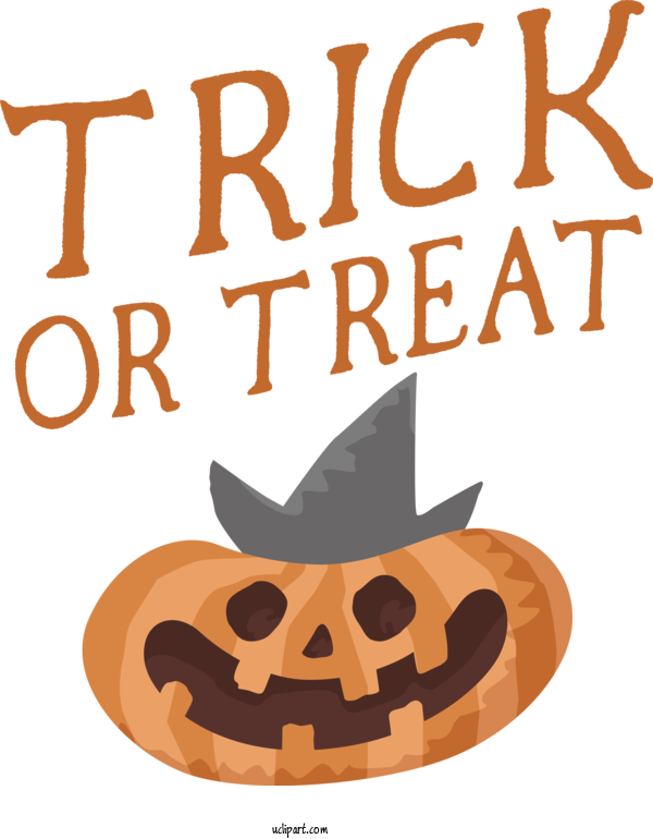 Free Holidays Jack O' Lantern Cartoon Logo For Halloween Clipart Transparent Background