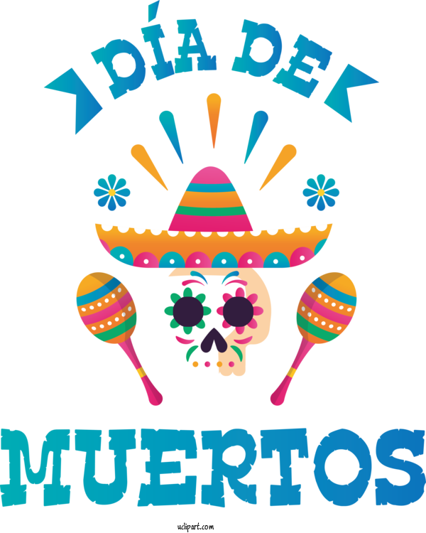 Free Holidays Logo Design Fashion For Day Of The Dead Clipart Transparent Background