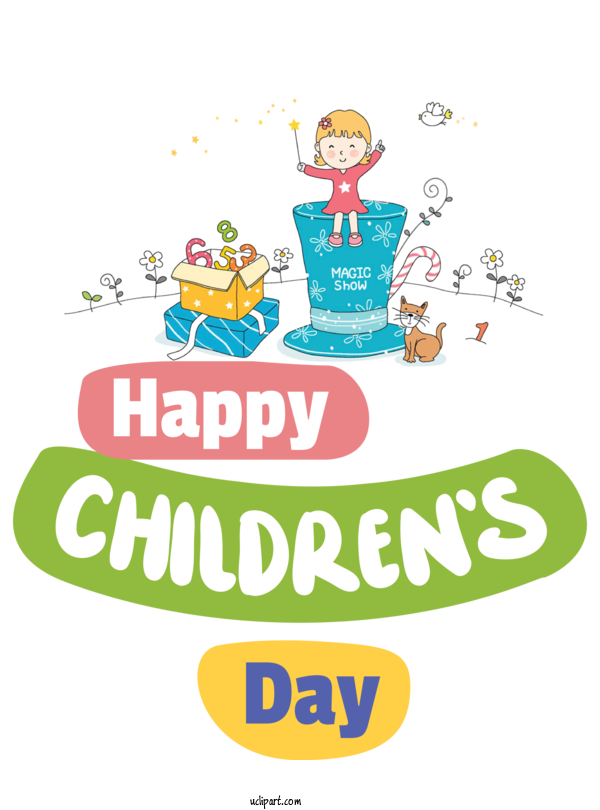Free Holidays Human Logo Line For Children's Day Clipart Transparent Background