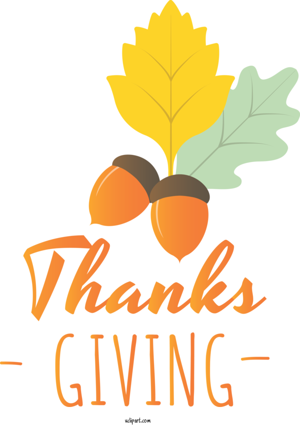 Free Holidays Leaf Logo Design For Thanksgiving Clipart Transparent Background