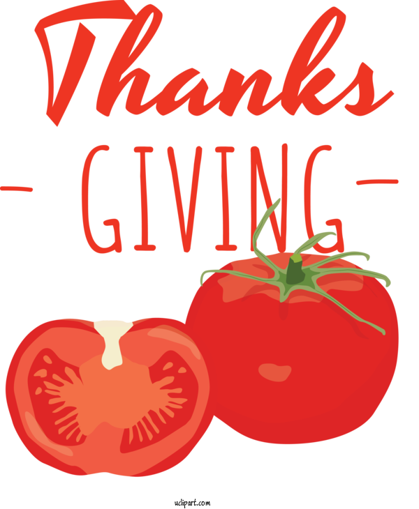 Free Holidays Tomato Natural Food Local Food For Thanksgiving Clipart Transparent Background