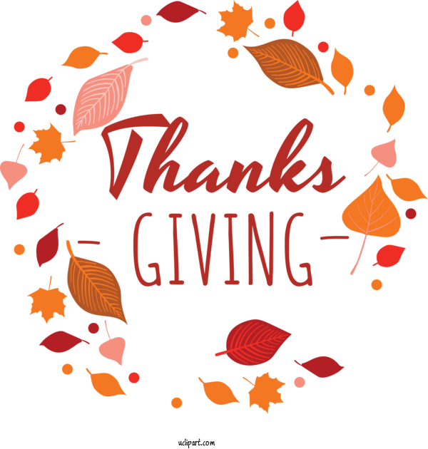 Free Holidays Design Line Text For Thanksgiving Clipart Transparent Background