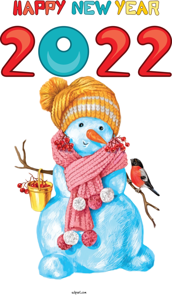 Free Holidays Christmas Day Snowman Bauble For New Year 2022 Clipart Transparent Background