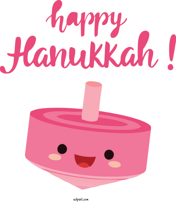 Free Holidays Cartoon Design Pink M For Hanukkah Clipart Transparent Background
