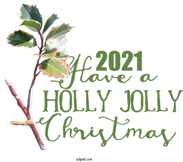 Free Holidays Leaf Plant Stem Twig For Christmas Clipart Transparent Background