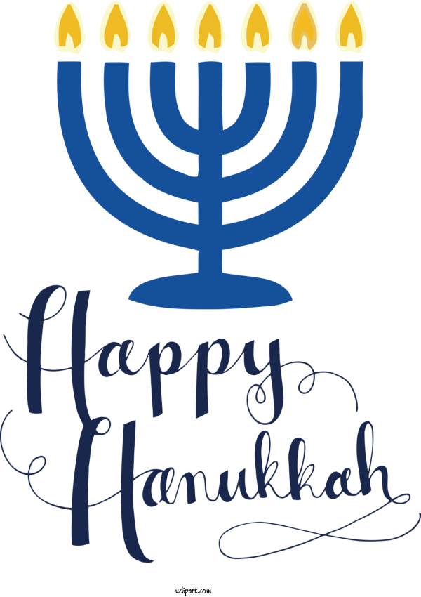 Free Holidays Human Logo Candle For Hanukkah Clipart Transparent Background