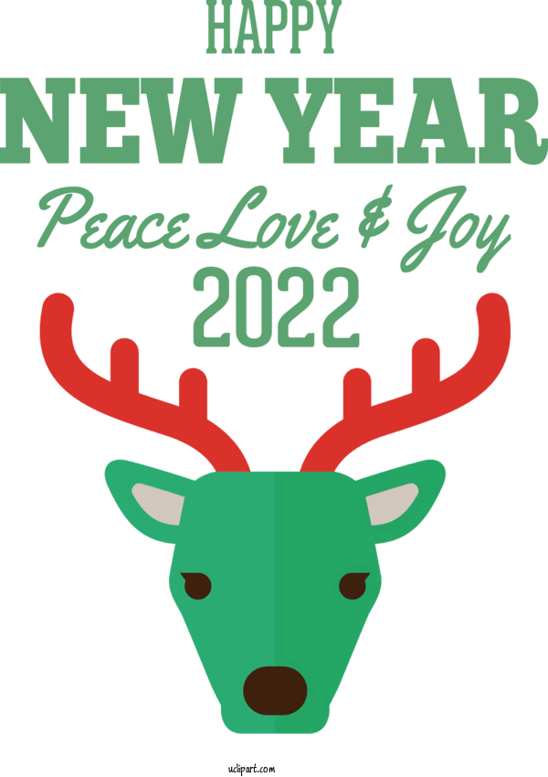Free Holidays Stichting Netwerk Hoorn Reindeer Deer For New Year 2022 Clipart Transparent Background