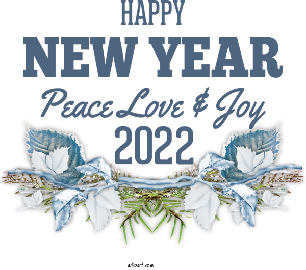 Free Holidays Logo Design Tree For New Year 2022 Clipart Transparent Background