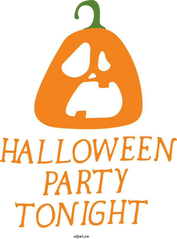 Free Holidays Logo Pumpkin Line For Halloween Clipart Transparent Background
