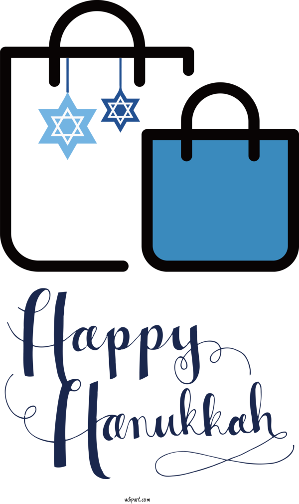 Free Holidays Shopping Bag Bag Online Shopping For Hanukkah Clipart Transparent Background