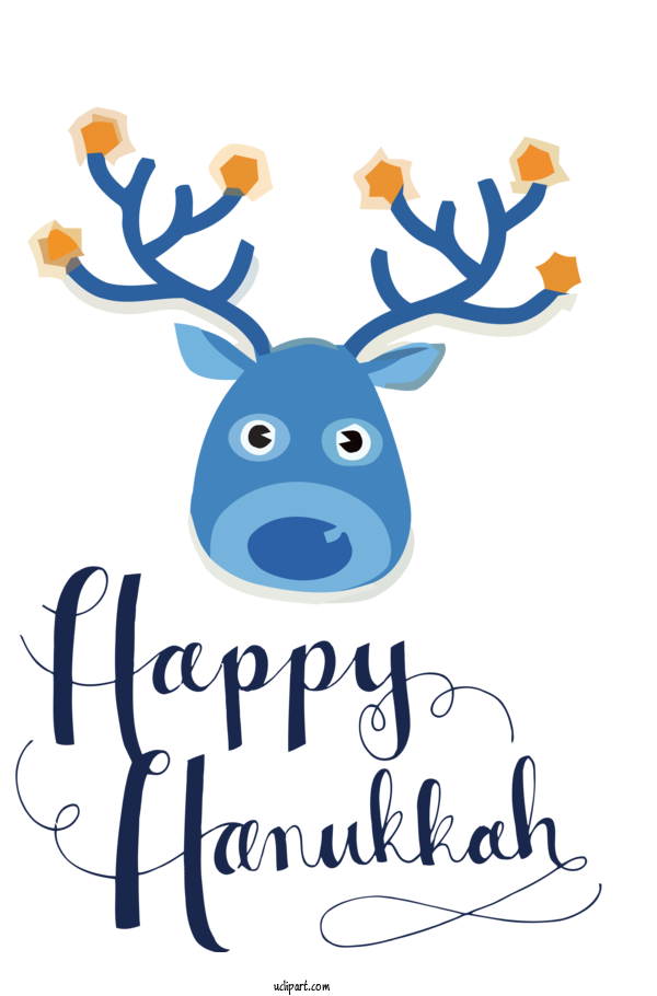 Free Holidays Rudolph Reindeer Christmas Day For Hanukkah Clipart Transparent Background