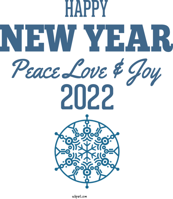 Free Holidays Design Logo Number For New Year 2022 Clipart Transparent Background