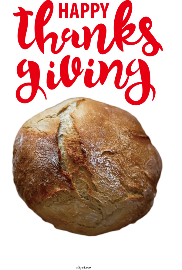 Free Holidays Rye Bread Baking Loaf For Thanksgiving Clipart Transparent Background