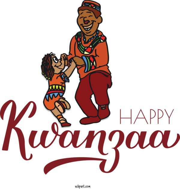 Free Holidays Human Cartoon Logo For Kwanzaa Clipart Transparent Background