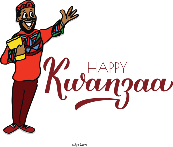 Free Holidays Cartoon Drawing Logo For Kwanzaa Clipart Transparent Background