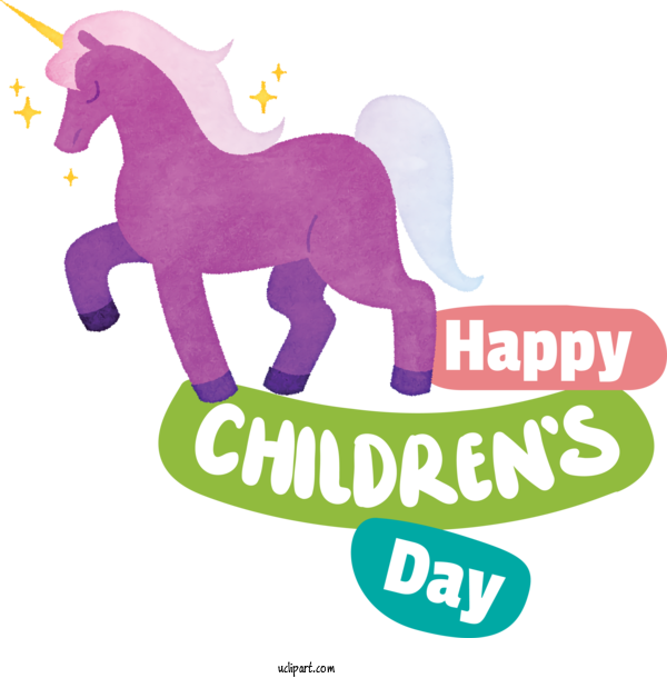 Free Holidays Horse Logo Design For Children's Day Clipart Transparent Background