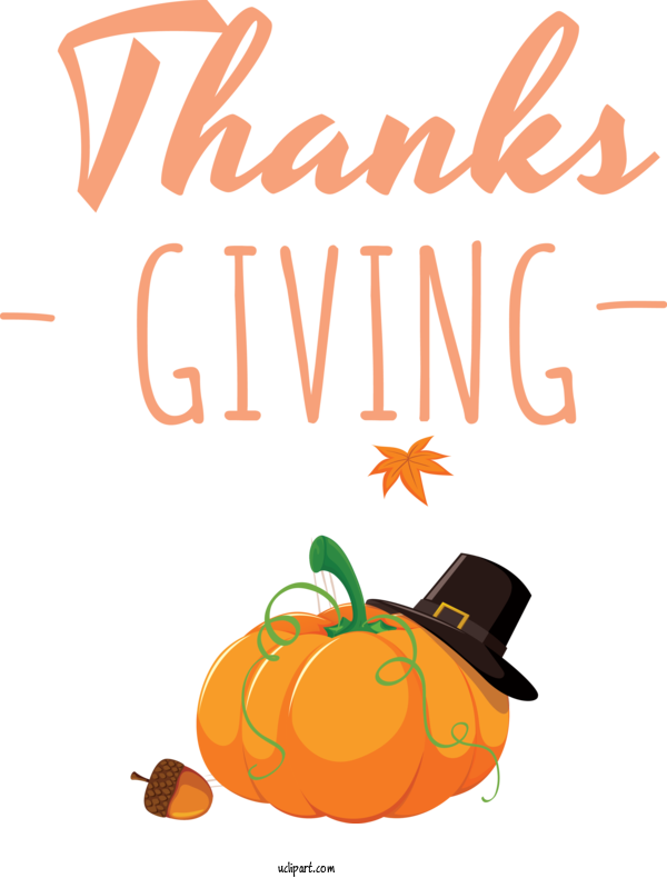 Free Holidays Cartoon Plant Pumpkin For Thanksgiving Clipart Transparent Background