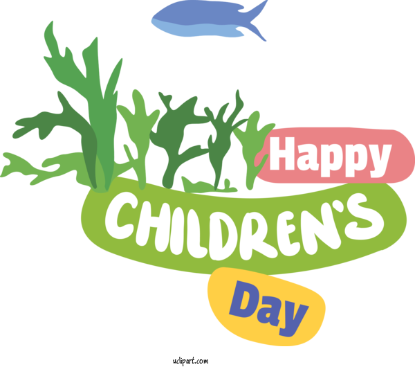 Free Holidays Logo Design Commodity For Children's Day Clipart Transparent Background