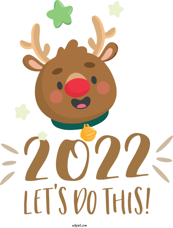 Free Holidays Christmas Day Cartoon Drawing For New Year 2022 Clipart Transparent Background