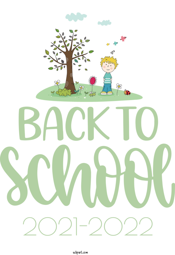 Free School Logo Design Green For Back To School Clipart Transparent Background