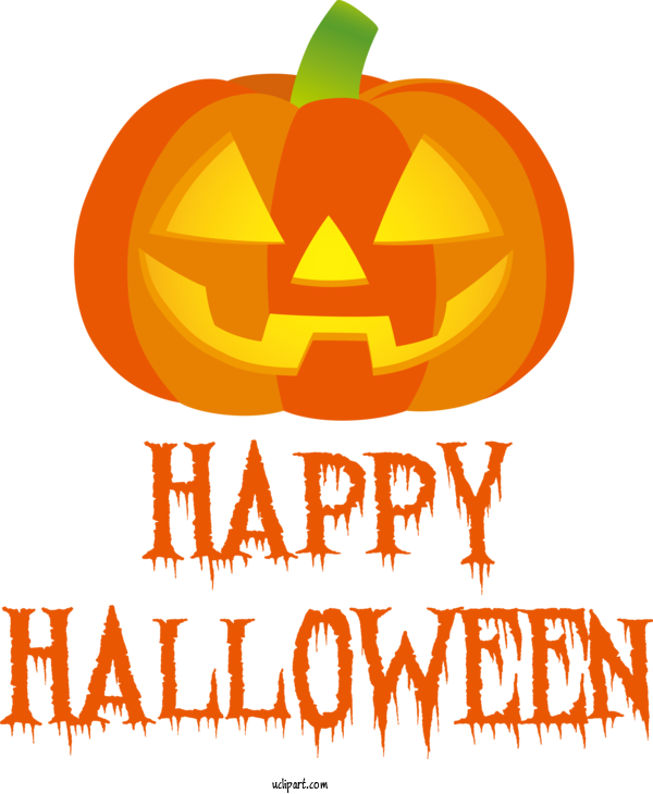 Free Holidays Jack O' Lantern Logo Commodity For Halloween Clipart Transparent Background
