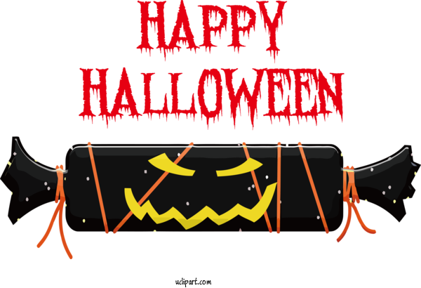 Free Holidays Logo Cartoon Banner For Halloween Clipart Transparent Background