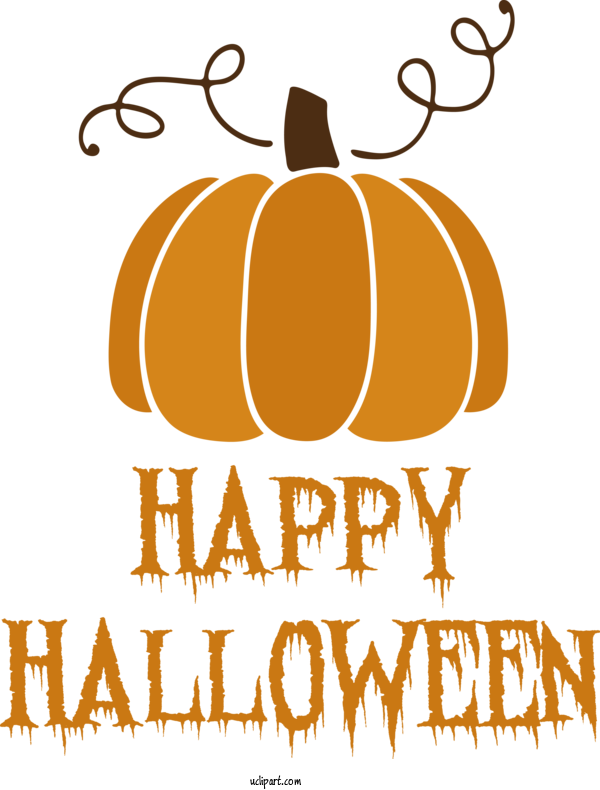 Free Holidays Commodity Line Pumpkin For Halloween Clipart Transparent Background