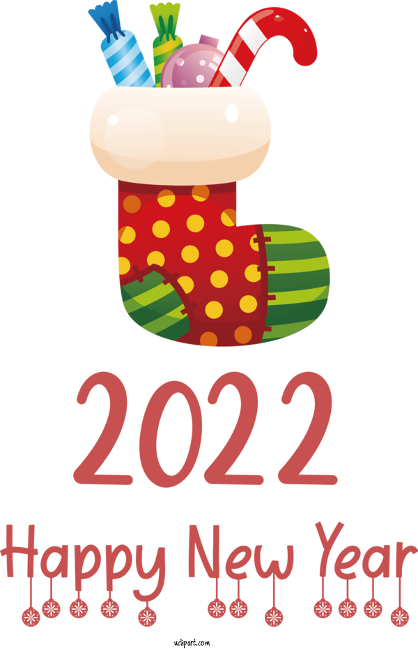 Free New Year Christmas Stocking Christmas Day Christmas Elf For Happy New Year 2022 Clipart Transparent Background