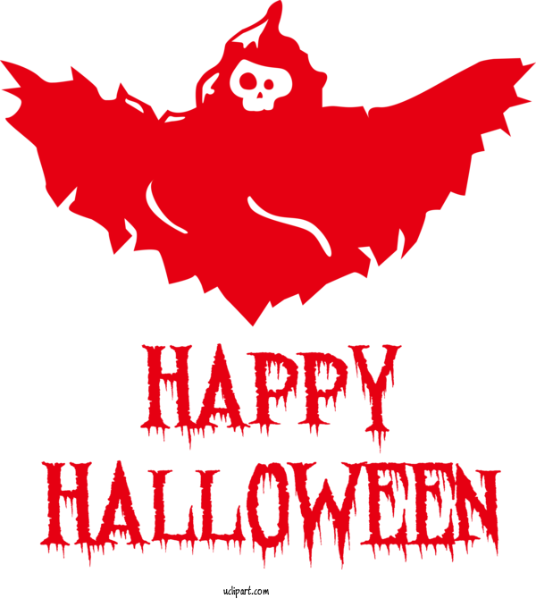 Free Holidays Logo Radical Party Text For Halloween Clipart Transparent Background