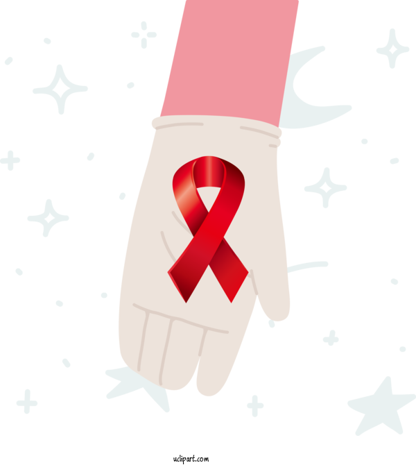 Free Holidays Logo Joint Design For World AIDS Day Clipart Transparent Background