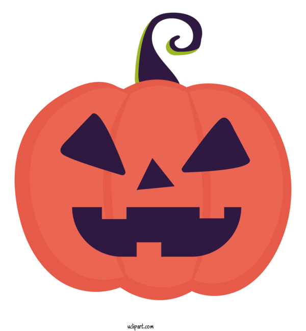 Free Holidays Jack O' Lantern Squash Calabaza For Halloween Clipart Transparent Background