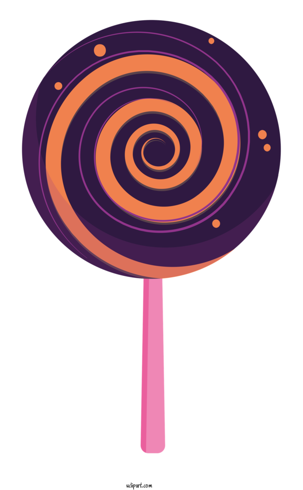 Free Holidays Lollipop Circle Design For Halloween Clipart Transparent Background