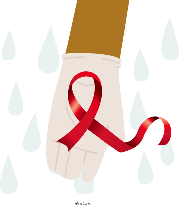 Free Holidays World AIDS Day Red Ribbon Design For World AIDS Day Clipart Transparent Background
