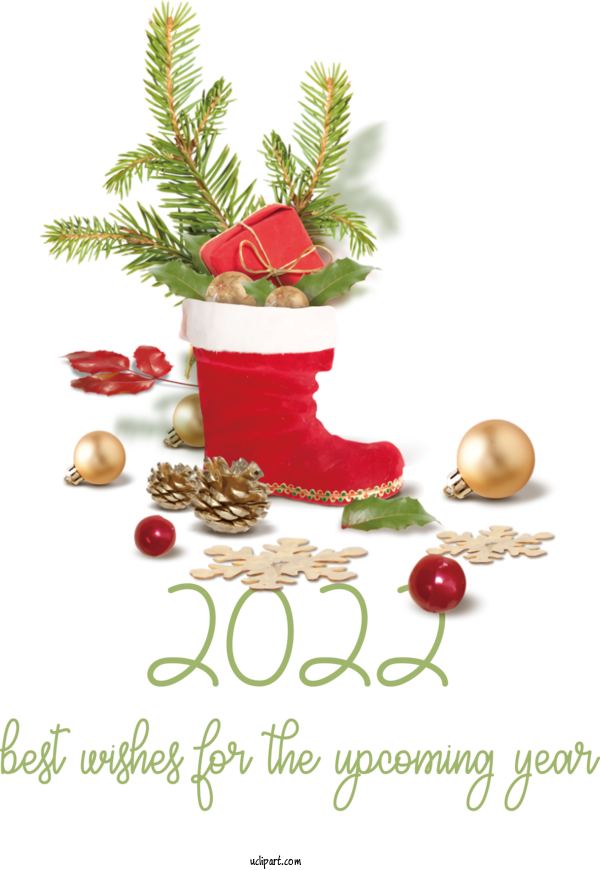 Free Holidays Christmas Day Santa Claus New Year For New Year 2022 Clipart Transparent Background