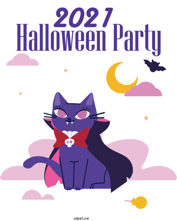 Free Holidays Cat Harbor Lueneburg GmbH Whiskers For Halloween Clipart Transparent Background