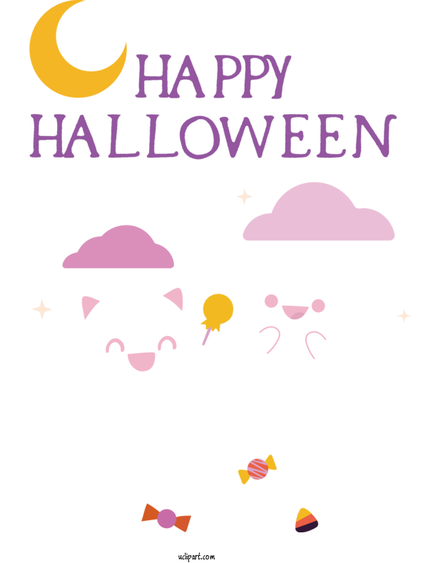 Free Holidays Design Logo Line For Halloween Clipart Transparent Background